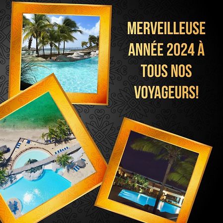 Vue Mer & Acces Direct A La Plage Avec Magnifique Piscine Surveillee Par Un Maitre Nageur Saint-Francois  Exterior photo